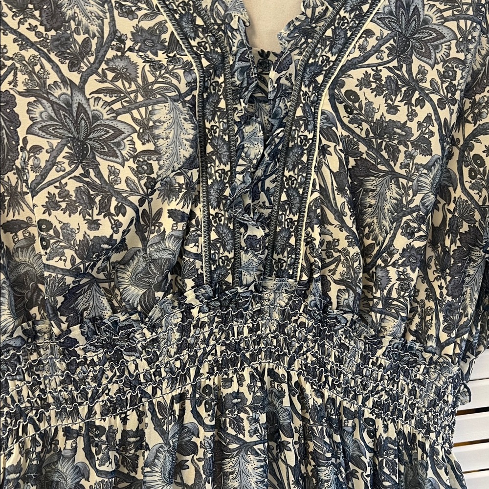 Max Studio Blue Floral Maxi Dress - Picture 4 of 4